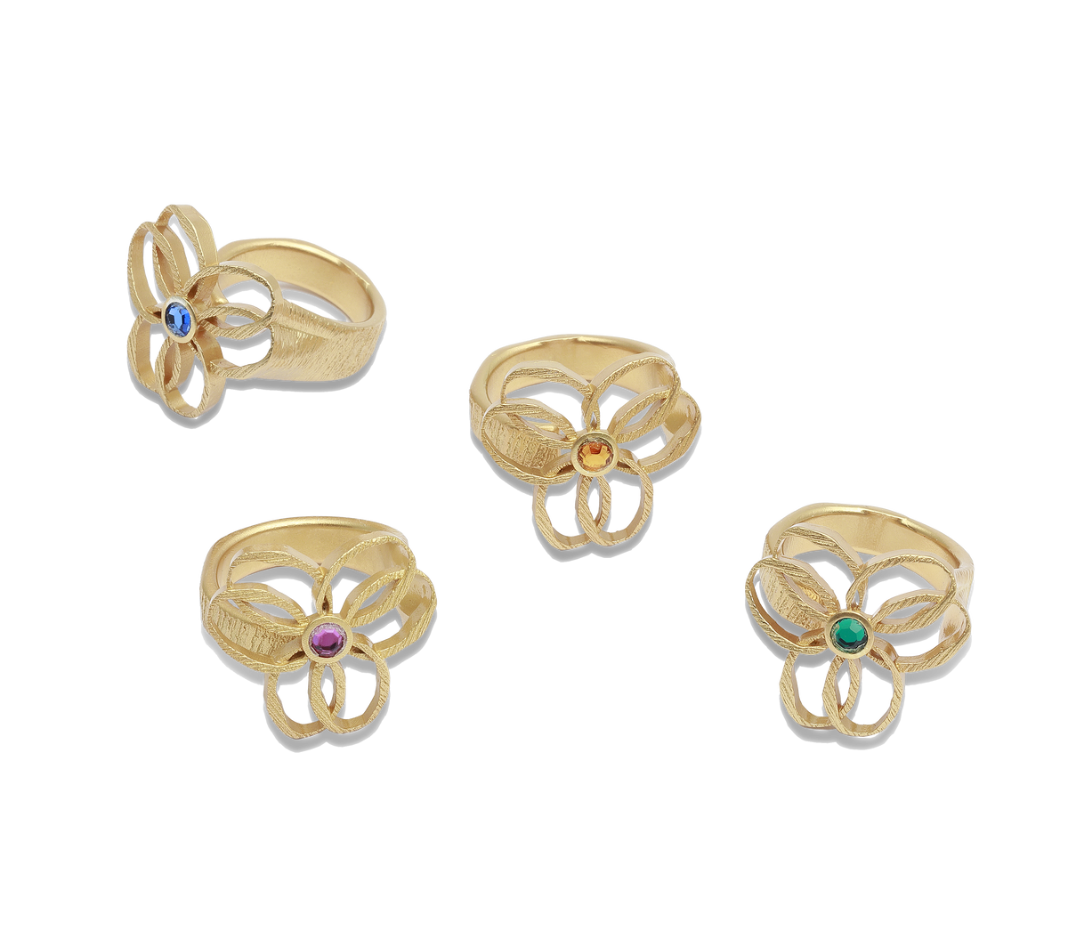 Anello Faro di Tiziana Piola in bronzo e oro 24 carati