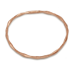 Girocollo Assoluto in bronzo oro rosa, collezione Essenza di Tiziana Piola