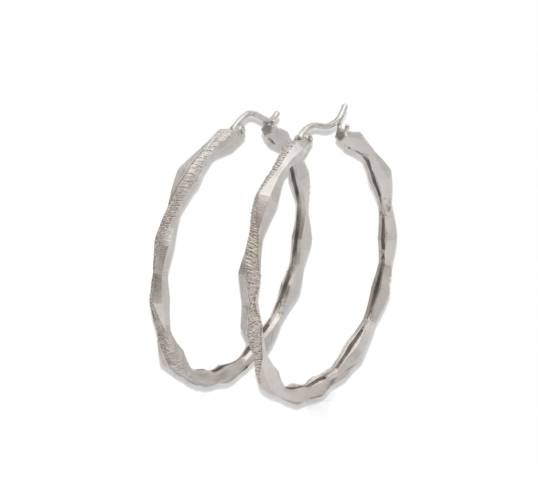 Orecchini Evoluzione in argento 925, collezione Essenza di Tiziana Piola